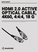 Fiche technique câbles actifs en fibre optique - HDMI